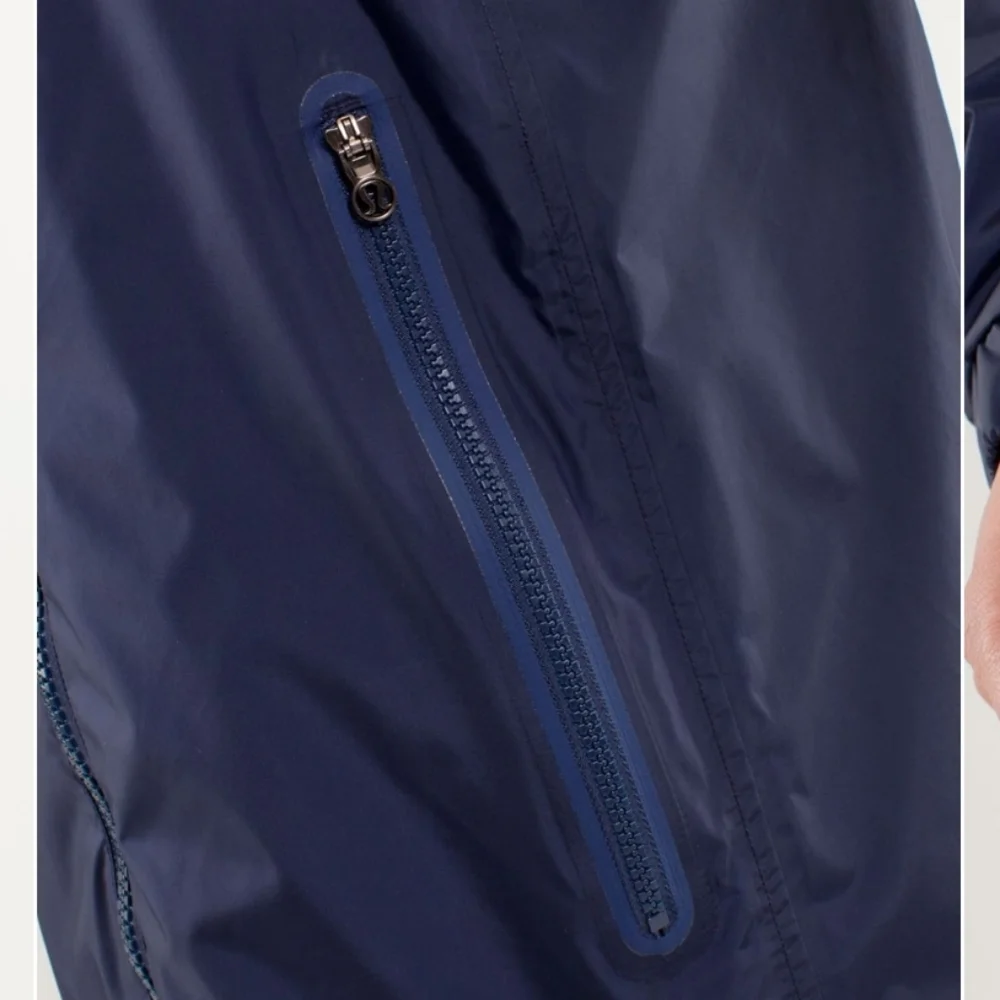 Lululemon No Rain No Gain Jacket Deep Indigo - Picture 7 of 15